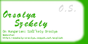 orsolya szekely business card